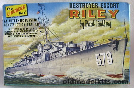 Lindberg 1/535 USS Riley Destroyer Escort - Cellovision Issue, 735-29 plastic model kit